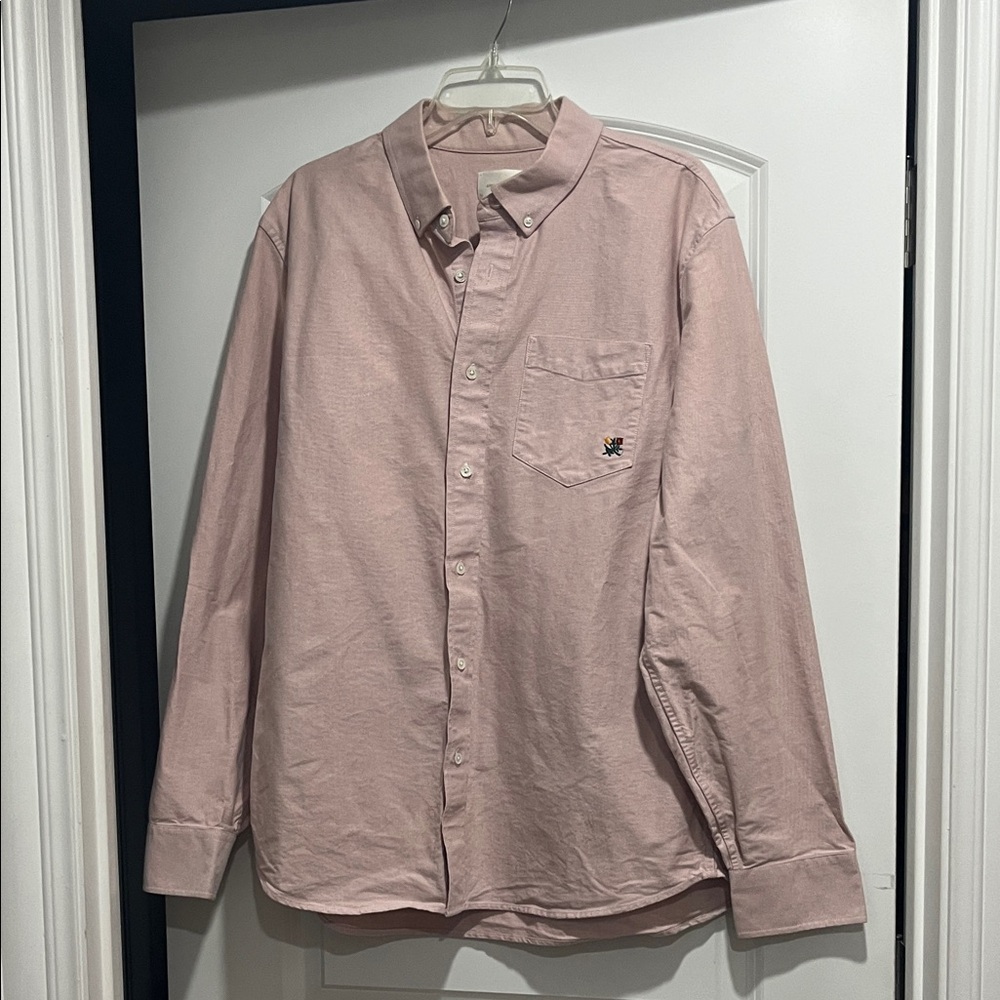 Aime Leon Dore Light Red Casual Button-Down Shirt
